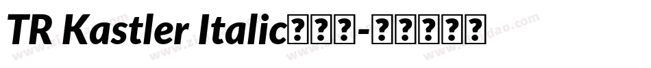 TR Kastler Italic转换器字体转换